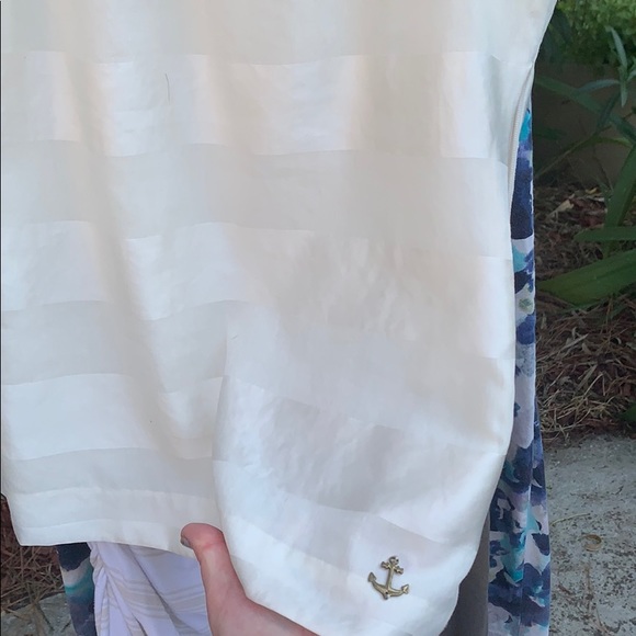 LNWT CREAM COLORED NAUTICA TOP - Picture 5 of 8